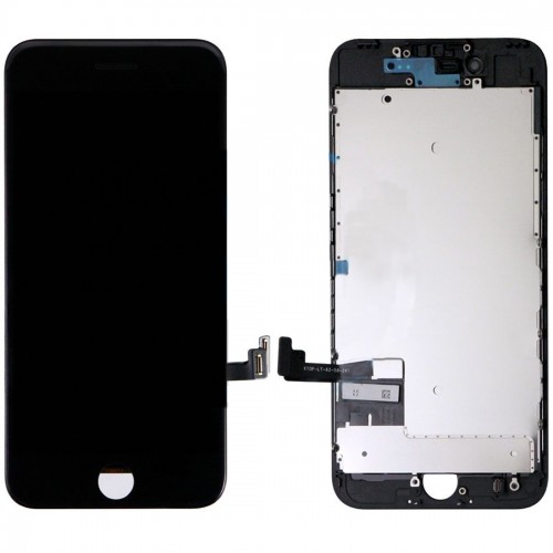 iPhone 7 LCD Black with Metal Plate